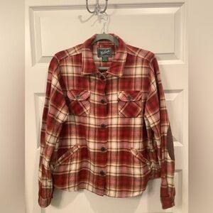 Woolrich Plaid Flannel Overshirt Jacket Size Large